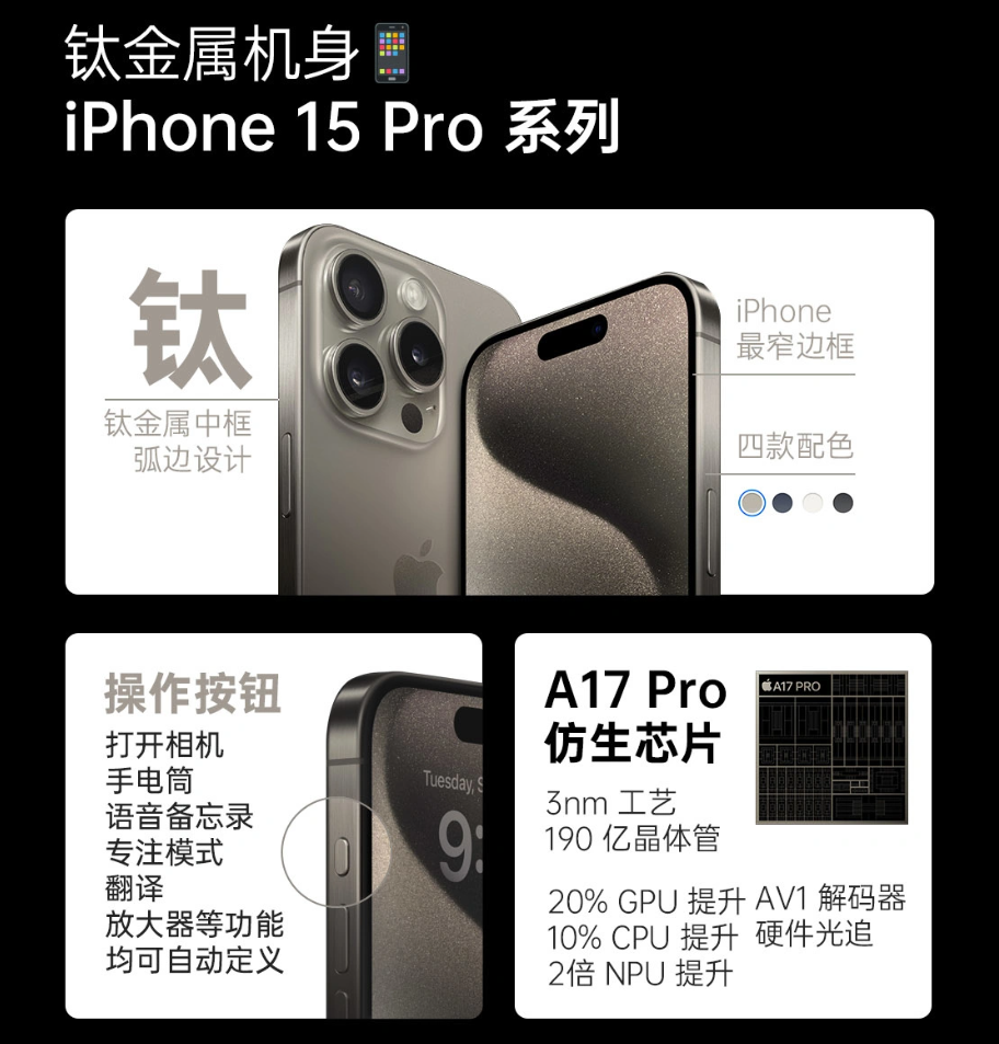 京东苹果 618 加码:iPhone 15 Pro 5999 元起、15 Pro Max 7799 元起新低