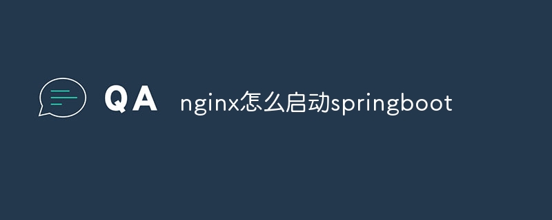 nginx怎么启动springboot