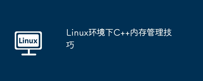 linux环境下c++内存管理技巧