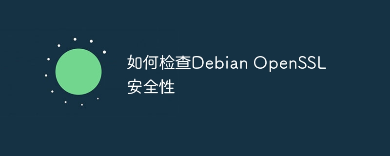 如何检查Debian OpenSSL安全性(安全性,检查,Debian,OpenSSL....)