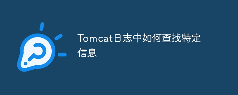 Tomcat日志中如何查找特定信息(特定,日志,信息,Tomcat....)
