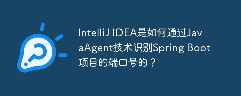 intellij idea是如何通过javaagent技术识别spring boot项目的端口号的？
